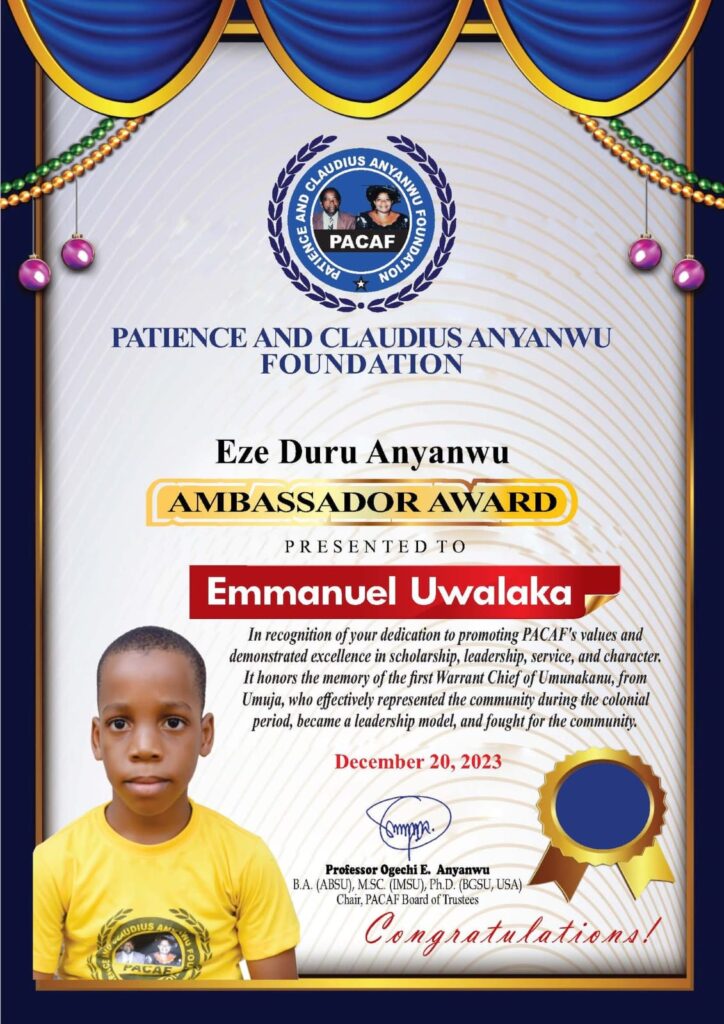 Ambassador Award